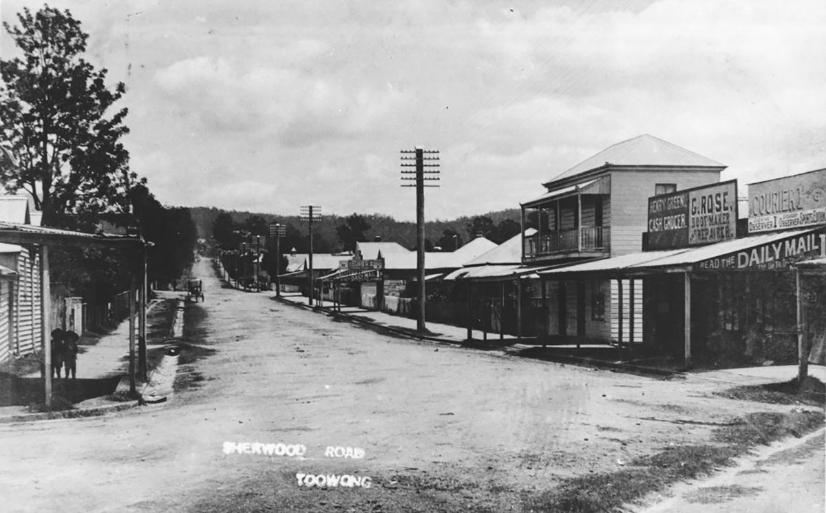 Sherwood Road, Toowong, Brisbane, Queensland, ca. 1906.